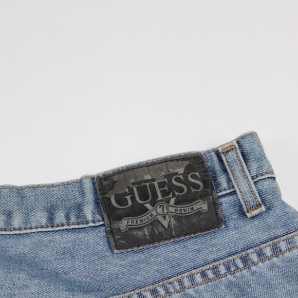 Guess Jeans Vintage Guess Mens Hip Hop Baggy Loose Jeans Pants